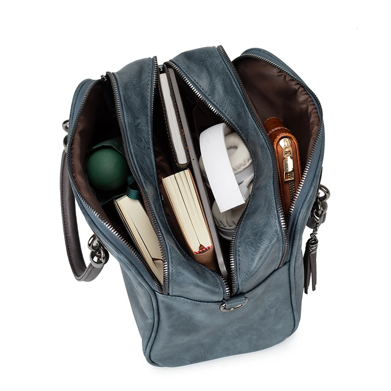 Sac à main de luxe pour femmes, sac à bandoulière Vintage à pompon, poche multi-poches pour les déplacements au bureau, cadeau Torebki de taille moyenne