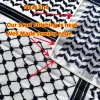 traditionnel arafat kuffiyeh palestinien noir et blanc arabe kafiya shemagh keffiyeh moyen orient écharpe enveloppement jacquard bandeau