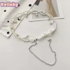 ceinture de taille pour femmes et filles, élégante, en perles, robe, sangle en cristal, chaîne de mariage, accessoires pour filles