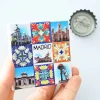 1pc, aimants de réfrigérateur de madrid, aimants de réfrigérateur de tourisme de madrid, aimants de réfrigérateur d'espagne, aimants de réfrigérateur de tourisme d'espagne, décoration d'intérieur de madrid