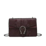 Sac à bandoulière en cuir Chic pour femmes, sac à main à bandoulière de styliste célèbre, fourre-tout de luxe pour dames