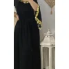 femmes abaya robe moyen orient sexy lâche or glands taille haute longue robe maxi
