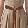 ceinture de style corde longue renaissance, avec croix troll, sorcière médiévale, corde païenne, chaîne de taille, accessoire de costume pour robe
