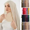 Casquette Hijabs Instantanés avec Couvre-Cou, Foulards Prêt à vitation, en Mousseline de Soie, Voile Musulman, Écharpe Islamique pour Sauna, pour Femme Casquette Hijabs Instantanés avec Couvre-Cou, Foulards Prêt à vitation, en Mousseline de Soie, Voile Musulman, Écharpe Islamique pour Sauna, pour Femme