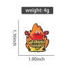 funny meme fire haha enamel pins, custon cartoon, broches décoratives, sac à dos, chemise, revers danemark ge, bijoux, cadeau, mèmes pour les amis