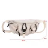 sac de ceinture en nylon à poches multiples pour femmes et hommes, sac à bandoulière multifonctionnel, grande capacité, décontracté, couple, femme