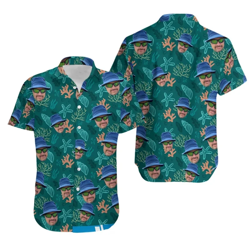 chemise hawaïenne à manches courtes pour homme, vêtements avatar personnalisés, populaire, lumineux, vaccage rapide, plage florale, aadt hibiscus