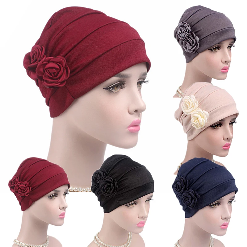 nouveau femmes hijab turban chapeau dame cancer chimio perte de cheveux casquette tête écharpe enveloppement couverture