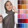Foulard Hijab en mousseline de soie pour Femme, voile musulman ramadan ,hijab femme musulman,foulard musulmane pour femme, foulard mousseline en Jersey doux de haute qualité hijab islam voile femme musulman,70*180cm Foulard Hijab en mousseline de soie pour Femme, voile musulman ramadan ,hijab femme musulman,foulard musulmane pour femme, foulard mousseline en Jersey doux de haute qualité hijab islam voile femme musulman,70*180cm