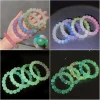 bracelets lumineux pour femmes et hommes, en pierre naturelle fluorescente, veilleuse, perles scintillantes, bijoux à la mode, cadeau de couple