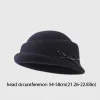 chapeau de pêcheur en laine pour femmes, avec nœud à la mode, style hepburn, perle, style français, formel, plat, élégant