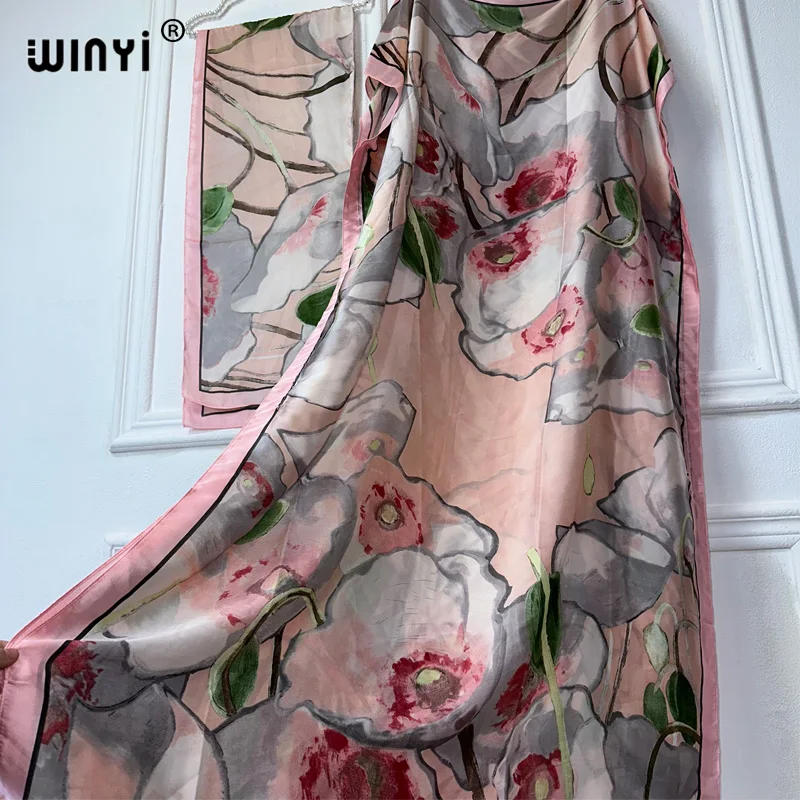 winyi robe traditionnelle africaine pour femmes, abaya dubaï, caftan de luxe, robe de soirée élégante, longueur maxi, couvertures de plage