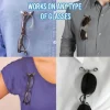 porte lunettes à suspension magnétique, broches à la mode, pince à vêtements portable multifonction, boucle magnétique pour lunettes, clips de ligne de casque