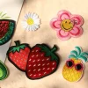 patchs brodés pour vêtements, avocat, fruit, fleur, canne, enfants mignons, fer sur vestes naszywki thermocollant, créateur mochila, bricolage