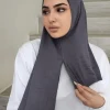Foulard Hijab instantané en coton pour femmes musulmanes, écharpe en Jersey de coton de qualité supérieure, Bandana de styliste