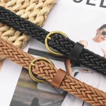 Ceinture de chemise décorative en corde de taille fine tissée rétro, ceinture pour dames à la mode, haute assortie, polyvalente, nouveau modèle, accessoire pour femmes