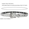 ceinture en cristal brillant argenté pour femmes, tendance, assortie avec des pantalons tendance