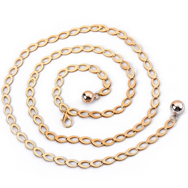 ceintures de mode pour femmes, ceinture de luxe de styliste rétro argent sculpté, chaîne ajourée pour femmes, ceinture ronde élégante en métal pour femmes