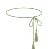 ceinture à pampilles tressée de 160cm, ceintures de taille faites à la main pour bricolage, vêtements décontractés, fête d'anniversaire, accessoires de décoration de robe pour femmes