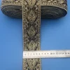 ruban de dentelle brodé pour bricolage, accessoires vestisens, artisanat jacquard, applique, 1 mètre