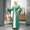 Abayas pour femmes dubaï africain musulman Robe de mode Caftan Marocain robes de soirée Satin Boubou Robe Djellaba Femme 2025 Abayas pour femmes dubaï africain musulman Robe de mode Caftan Marocain robes de soirée Satin Boubou Robe Djellaba Femme 2025
