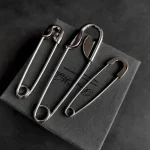 Grands épingles pour vêtements épingles de sûreté en métal lisse jean robe écharpe épingles réglables