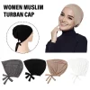 turban musulman modal doux pour femme, casquettes hijab intérieures, bonnet sous écharpe islamique, chapeaux indiens, enveloppement de sauna féminin, nouveau