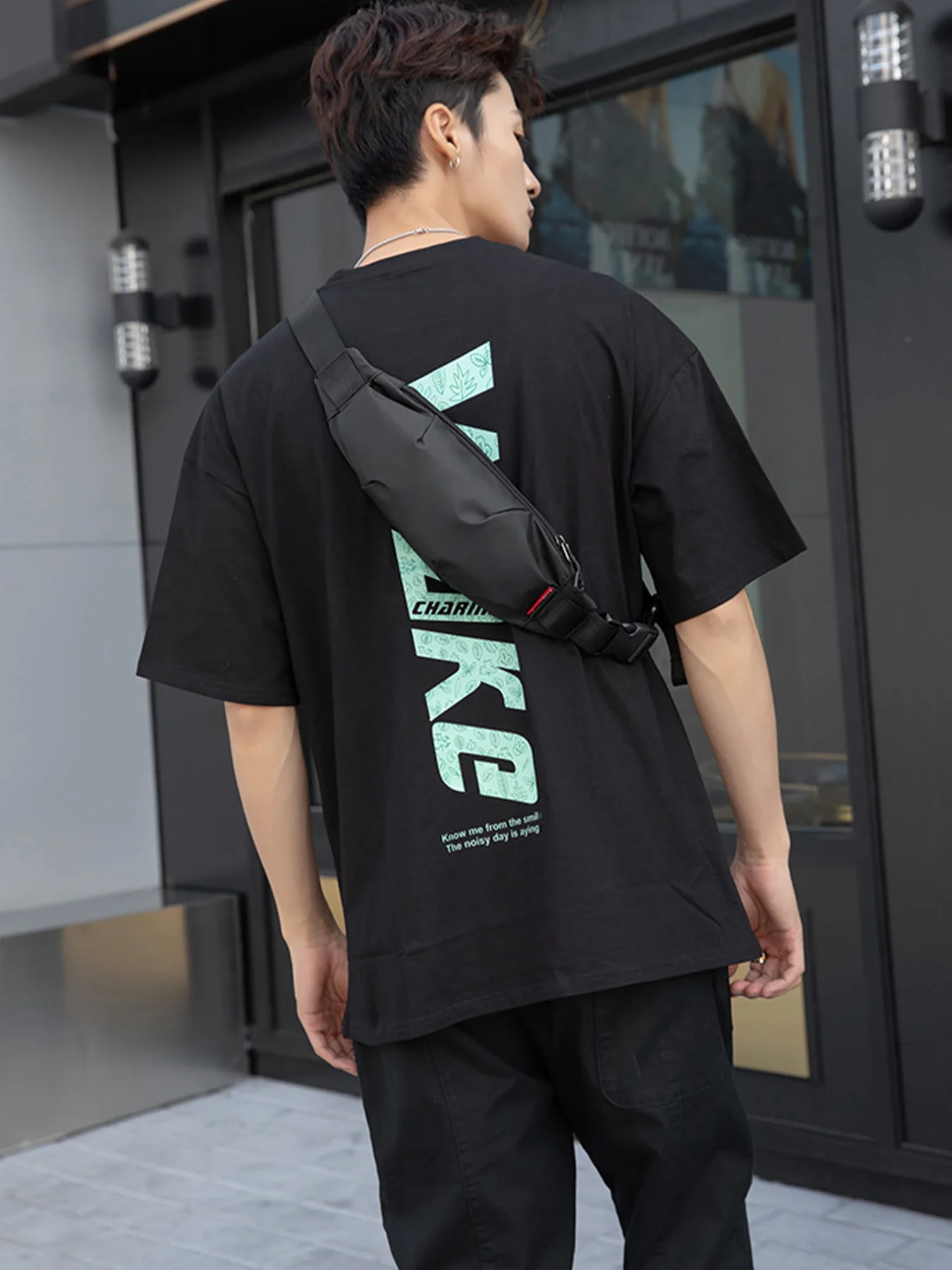 hommes fanny pack adolescent sports de plein air course cyclisme taille sac pack mâle mode épaule ceinture sac voyage téléphone pochette sacs