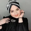 musulman modeste hijab casquette sous capuchon abaya hijabs pour femme islamique abayas jersey enveloppe instantanée femmes froissé arabe modal soie casquettes
