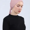 hjiab intérieur solide pour femmes, 1 pièce, maille respirante, ajuster l'étanchéité de la sangle