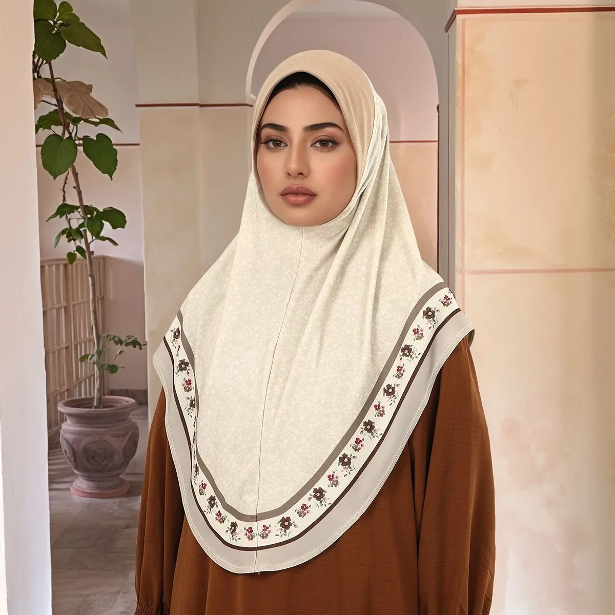 mode mousseline de soie instantanée hijab couverture complète tête femmes doux en mousseline de soie amira écharpe islam femme ramadan foulard imprimé turban