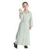 enfants filles musulmanes abaya prière à capuche longue robe maxi turquie caftan robe arabe dubaï islam maroc eid fête ramadan robe caftan