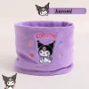 sanrio écharpe anime dessin animé kuromi cannelle ma mélodie mignon bébé et enfants chaud, coupe vent, doux et confortable écharpe cadeau