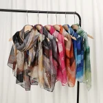 Écharpe Hijab en Viscose Élégante pour Femme Musulmane, Longue Enveloppante, Turban de Mode Islamique, Bandeau de Sauna