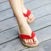 alternative plate à la fuga sandales cos à semelles souples, tongs d'été pour femmes de style japonais