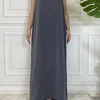 Abaya – Robe intérieure sans manches pour femmes musulmanes, tenue décontractée, assortie avec tout, Maxi, Caftan, vêtements islamiques marocains