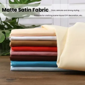 Robe de mariée en tissu satiné, hommage brodé à la main, Cheongsam Hanfu, tissu pour vêtements de scène en satin mat, vente en gros