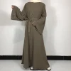 abaya nida plaine de base, 15 couleurs, avec ceinture gratuite, haute qualité, pour femmes musulmanes, robe simple modeste, vêtements islamiques du ramadan eid