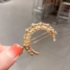 ensemble de pinces à cheveux en perles pour femmes, épingle à cheveux coréenne, cristal géométrique, étoile de mer, étoile, lune, papillon, barrettes, accessoires pour cheveux