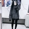 Manteau à capuche Punk avec fermeture éclair, vestes à capuche Harajuku pour femmes, vêtements japonais imprimés à rivets, mode décontractée Y2k