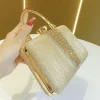 pochette de soirée élégante en strass pour femmes, sac à main de luxe élégant, chic, raffiné, digne, parfait pour banquet, dîner