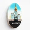 aimants de réfrigérateur de voyage, arabie saoudite, la ville sainte makkah, souvenirs touristiques, autocollants pour réfrigérateur, décoration de maison, cadeaux de mariage