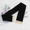 ceinture large élastique pour femme élégante ; ceinture corset à la mode avec boucle en métal pour robes