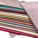 Tissu Satin Haute Densité 256 au Mètre pour Vêtements, Robes, Hanfu, Bricolage, Grille de Fond de Couture, Lisse, Doux, Blanc, Noir, Bleu