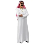 2025 Halloween nouveau Style arabie saoudite Abaya moyen-orient hommes femmes dubaï luxe Cosplay Performance Costume Costume