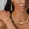ensemble de bijoux avec pendentif en perles colorées, 4 pièces, collier, bracelet, boucles d'oreilles, bague, ensemble de mariage, accessoires de bijoux de luxe