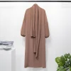 abaya – robe de prière une pièce musulmane, à capuche, manches smockées, vêtements islamiques pour femmes, jilbab, dubaï, robe noire saoudienne, modestie turque
