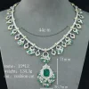 bellux – bijoux fins en argent plaqué or 925, émeraudes en diamant à haute teneur en carbone, collier vert pomme pour banquet tsavorite