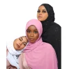 nouvelle mode strass chaîne hijab longue en mousseline de soie foulards doux pierre brillante enveloppes élégant echarpe foulard femmes musulmanes écharpe