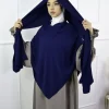 ensemble hijab de prière antidérapant de qualité supérieure – jersey khimar & abaya avec bande de poignée en silicone – vêtements islamiques modestes et respirants pour femmes